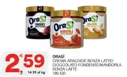 Sisa Orasì crema arachide senza latte/ cioccolato fondente/mandorla senza latte offerta