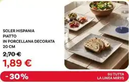 Max Factory Soler hispania piatto in porcellana decorata 20 cm offerta
