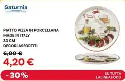 Max Factory Piatto pizza in porcellana made in italy 33 cm offerta