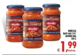 Deco Supermercati Barilla rago amatrician offerta