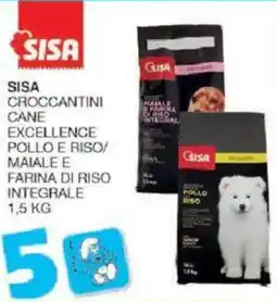 Sisa Sisa croccantini cane excellence pollo e riso/ maiale e farina di riso integrale offerta
