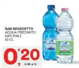 Sisa San benedetto acqua frizzante/ naturale offerta