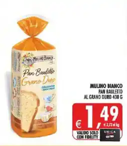 Deco Supermercati Mulino bianco pan bauletto al grano duro offerta