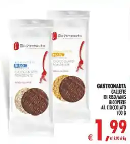 Deco Supermercati Gastronauta gallette di riso/mais ricoperte al cioccolato offerta