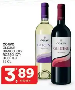 Sisa Corvo glicine bianco igp/ rosso igt/ rose igt offerta