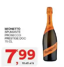 Sisa Mionetto spumante prosecco prestige doc offerta