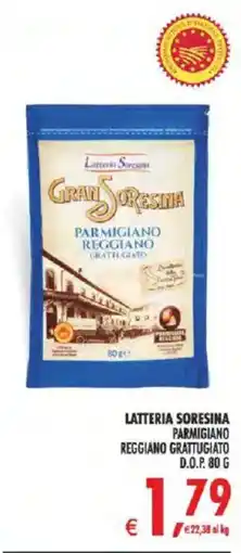 Deco Supermercati Latteria soresina parmigiano reggiano grattugiato D.O.P. offerta