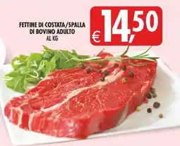 Deco Supermercati Fettine di costata/spalla di bovino adulto al kg offerta