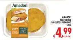 Deco Supermercati Amadori cordon bleu prosciutto e formaggio offerta