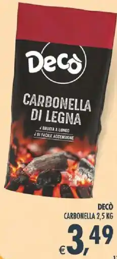 Deco Supermercati Decò carbonella offerta