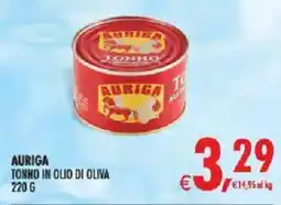 Deco Supermercati Auriga tonno in olio di oliva offerta