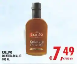Deco Supermercati Callipo colatura di alici offerta