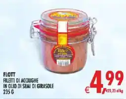 Deco Supermercati Flott filetti di acciughe in olio di semi di girasole offerta