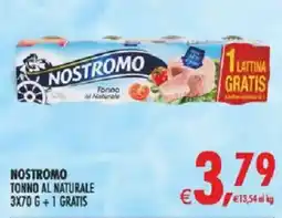 Deco Supermercati Nostromo tonno al naturale offerta