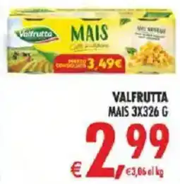 Deco Supermercati Valfrutta mais offerta
