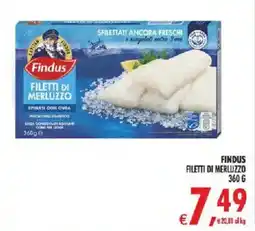 Deco Supermercati Findus filetti di merluzzo offerta