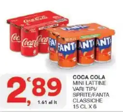 Sisa Coca cola mini lattine/sprite/fanta classiche offerta