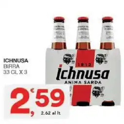 Sisa Ichnusa birra offerta