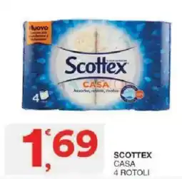 Sisa Scottex casa 4 rotoli offerta