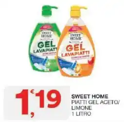 Sisa Sweet home piatti gel aceto/ limone offerta
