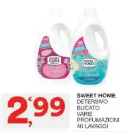 Sisa Sweet home detersivo bucato varie profumazioni offerta