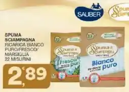 Sisa Spuma sciampagna ricarica bianco puro/fresco/ marsiglia 22 misurini offerta