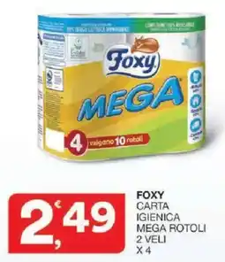 Sisa Foxy carta igienica mega rotoli 2 veli x4 offerta