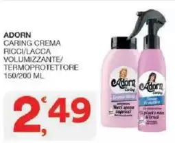Sisa Adorn caring crema ricci/lacca volumizzante/ termoprotettore offerta