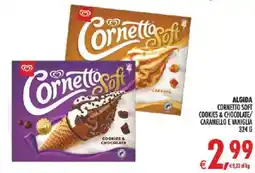 Deco Supermercati Algida cornetto soft cookies & chocolate/ caramello e vaniglia offerta