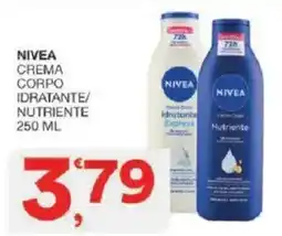 Sisa Nivea crema corpo idratante/ nutriente offerta