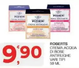 Sisa Roberts crema acqua di rose antirughe offerta
