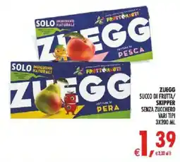 Deco Supermercati Zuegg succo di frutta/ skipper senza zucchero offerta