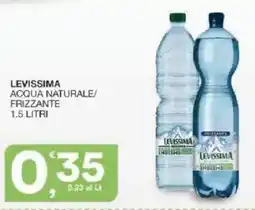 Sisa Levissima acqua naturale/ frizzante offerta