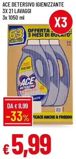 Galassia Ace detersivo igienizzante offerta