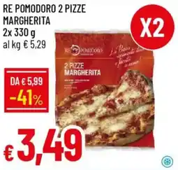 Galassia Re pomodoro 2 pizze margherita offerta
