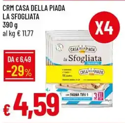 Galassia Crm casa della piada la sfogliata offerta