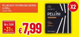 Galassia Pellini caffe' per moka n20 cremoso offerta