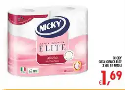 Deco Supermercati Nicky carta igienica elite offerta