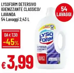 Galassia Lysoform detersivo igienizzante classico/ lavanda offerta