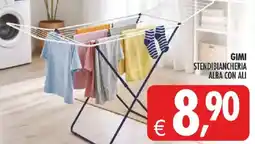 Deco Supermercati Gimi stendibiancheria alba con ali offerta