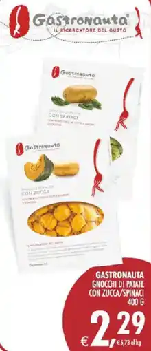 Deco Supermercati Gastronauta gnocchi di patate con zucca/spinaci offerta