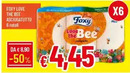 Galassia Foxy love the bee asciugatutto 6 rotoli offerta