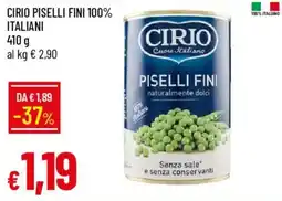 Galassia Cirio piselli fini 100% italiani offerta