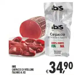 Deco Supermercati Ibis carpaccio di vitellone italiano offerta