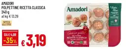 Galassia Amadori polpettine ricetta classica offerta