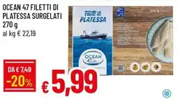 Galassia Ocean 47 filetti di platessa surgelati offerta