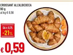 Galassia Croissant all'albicocca offerta