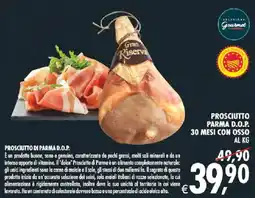 Deco Supermercati Prosciutto parma d.o.p. 30 mesi con osso offerta