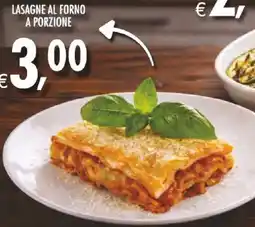 Deco Supermercati Lasagne al forno a porzione offerta