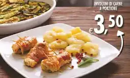 Deco Supermercati Involtini di carne a porzione offerta